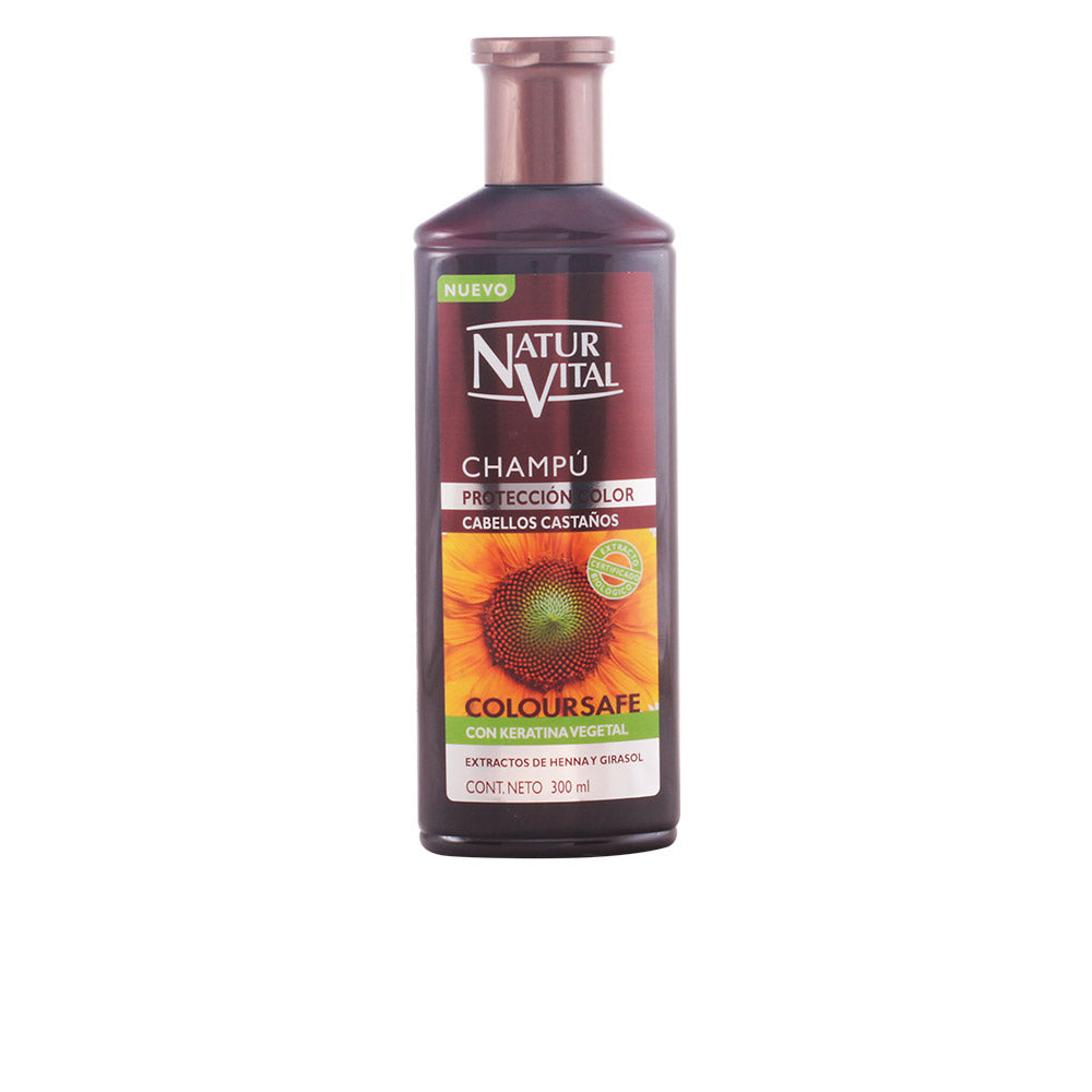 NATUR VITAL Chestnut Color Shampoo 10 oz – Sulfate-Free, Paraben-Free for Dyed Hair with Natural Ingredients