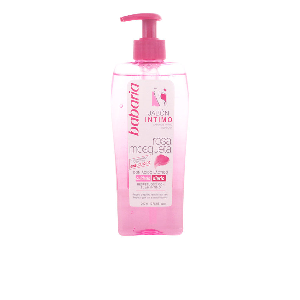 Sabonete Íntimo Rosa Mosqueta Babaria 300ml para cuidado delicado