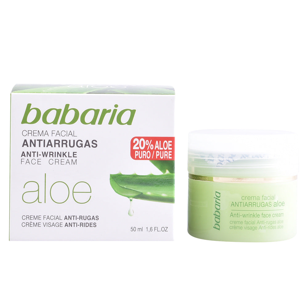 Babaria aloe vera creme anti-rugas 50 ml para pele madura