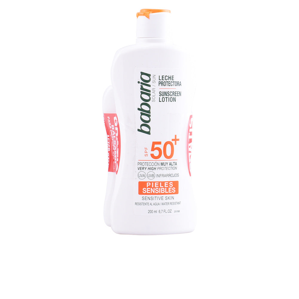 Babaria Solar Piel Sensível SPF50+ Leite - Proteção Muito Alta para Pele Sensível
