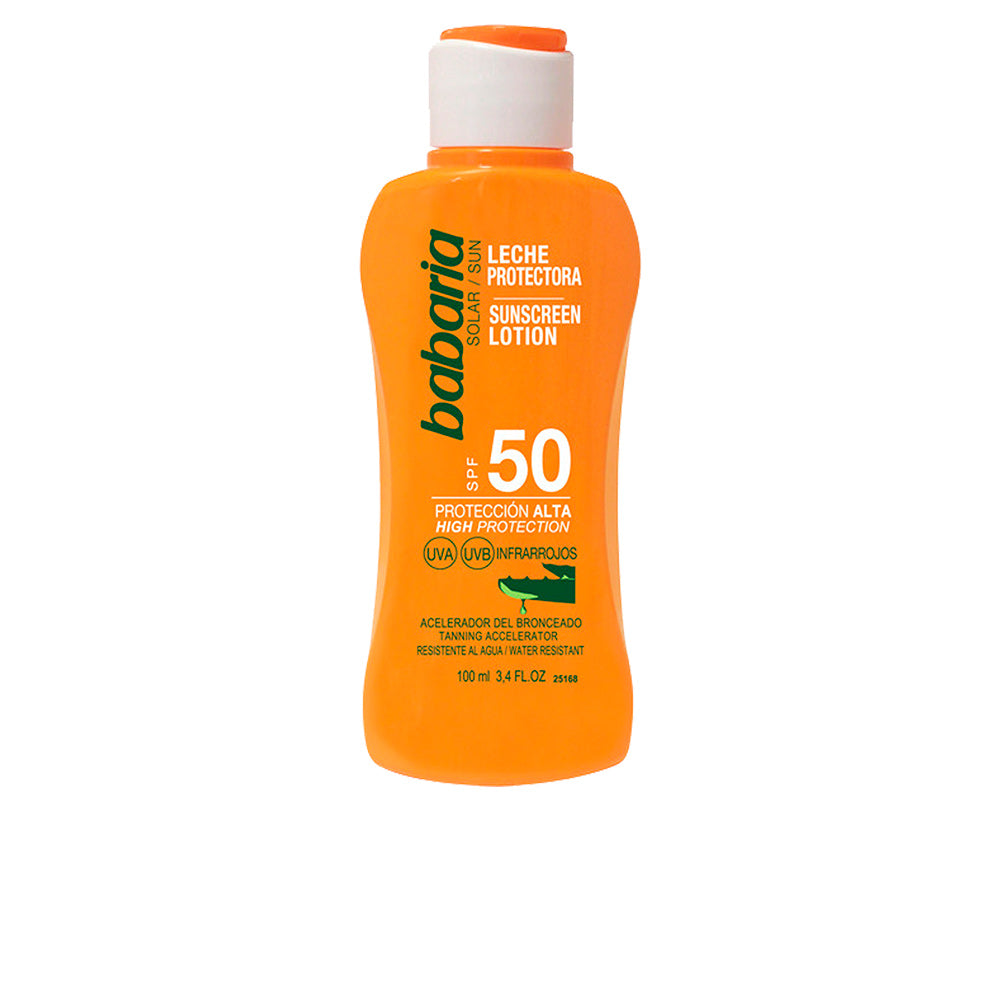 Babaria Leite Solar com Aloe Vera SPF50 – Proteção e Hidratação