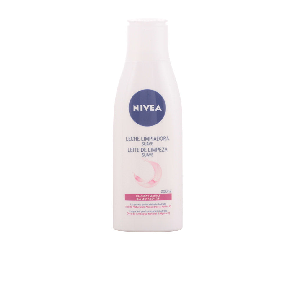 NIVEA Leite de Limpeza Suave PSS 200 ml para Pele Seca e Sensível
