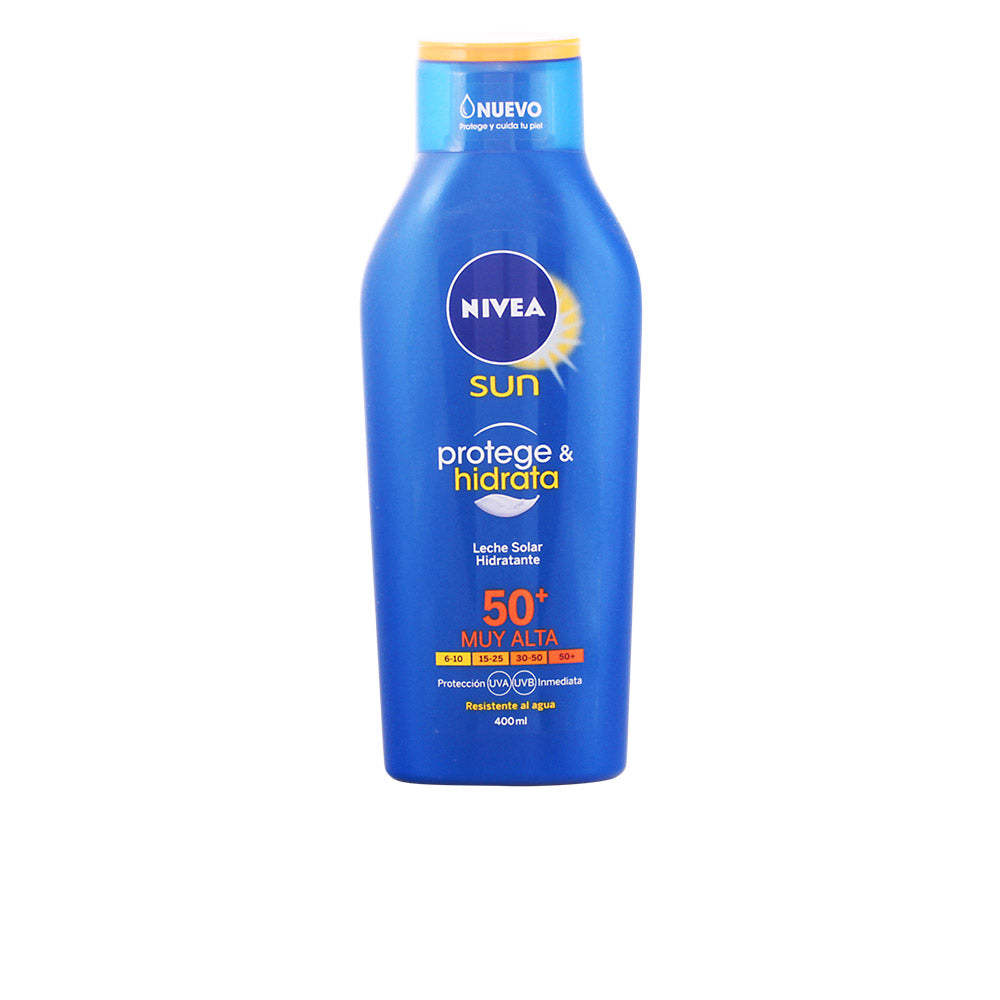 NIVEA Sun Protects & Hydrates Leite SPF50+ 400 ml - Proteção solar de alta eficácia
