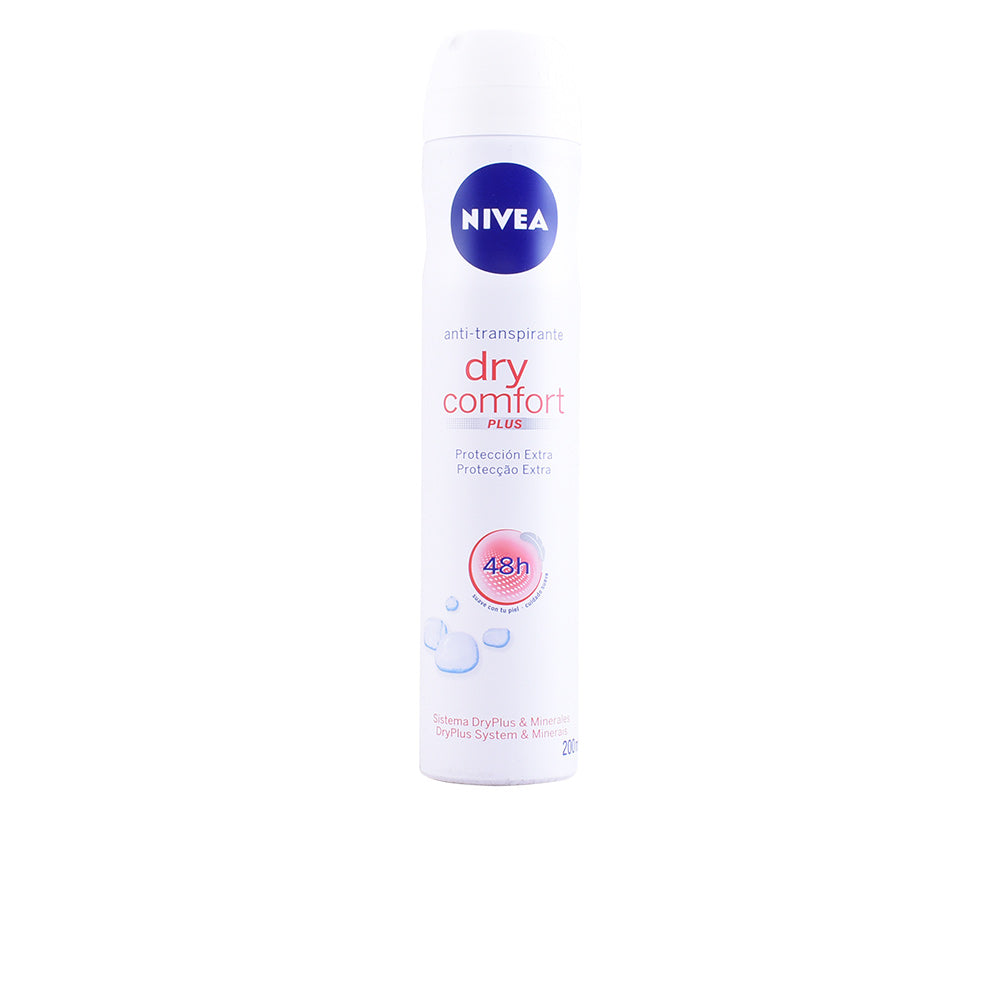 NIVEA Dry Comfort Deo Spray 200 ml – Proteção sem álcool para todo tipo de pele