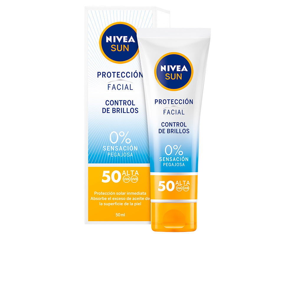 NIVEA SUN Sun Facial Shine Control SPF50 50ml - Proteção diária para pele mista e oleosa