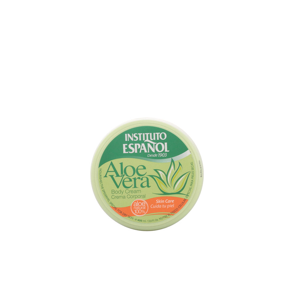 Crema corporal Aloe Vera Instituto Español 400 ml – Hidratação para todo tipo de pele