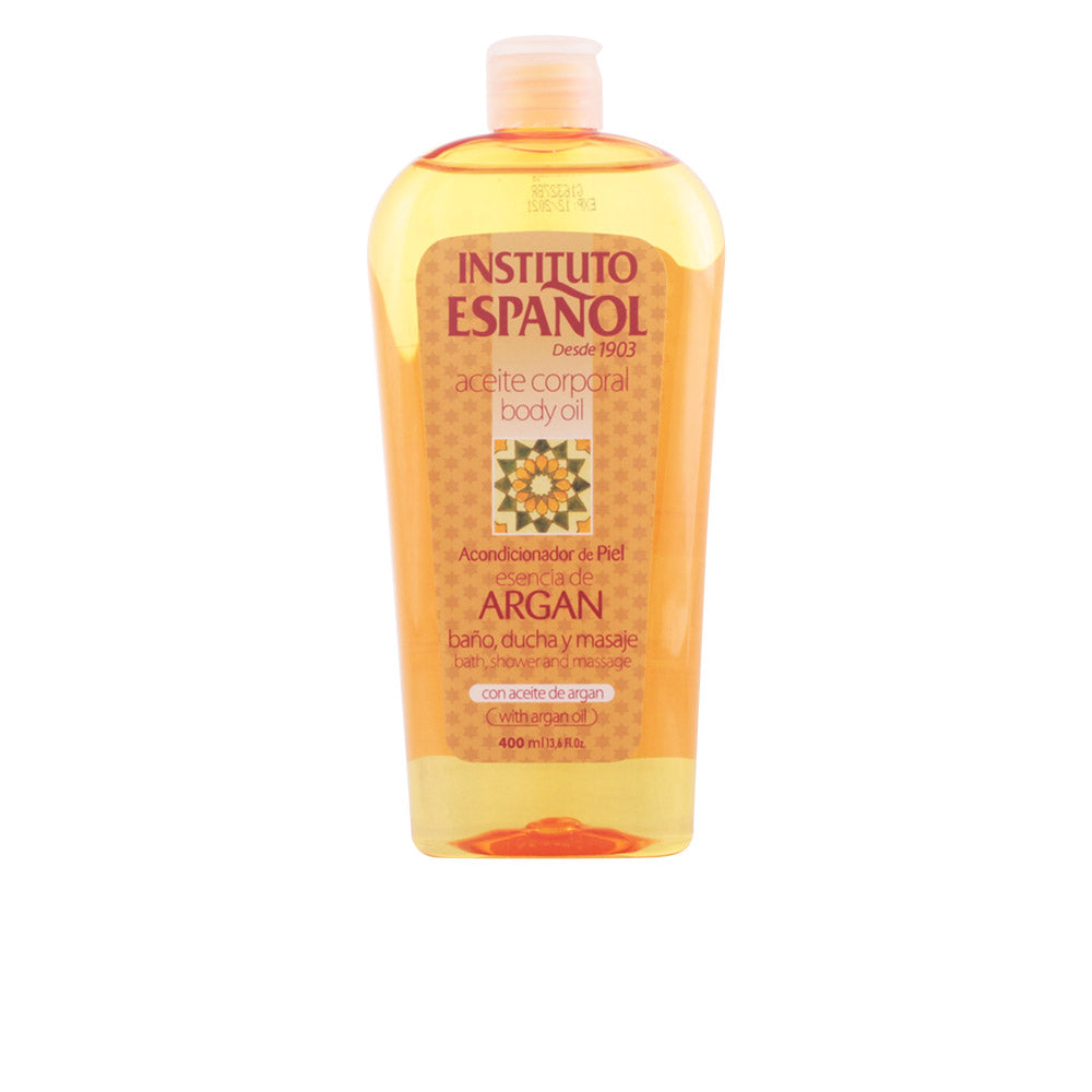 Instituto Español Argán óleo corporal 400 ml para pele suave e hidratada