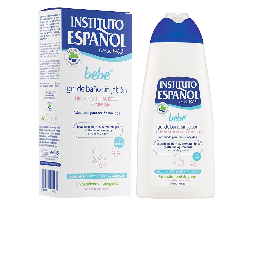 Gel de banho sem sabão para bebé Instituto Espanhol 500 ml