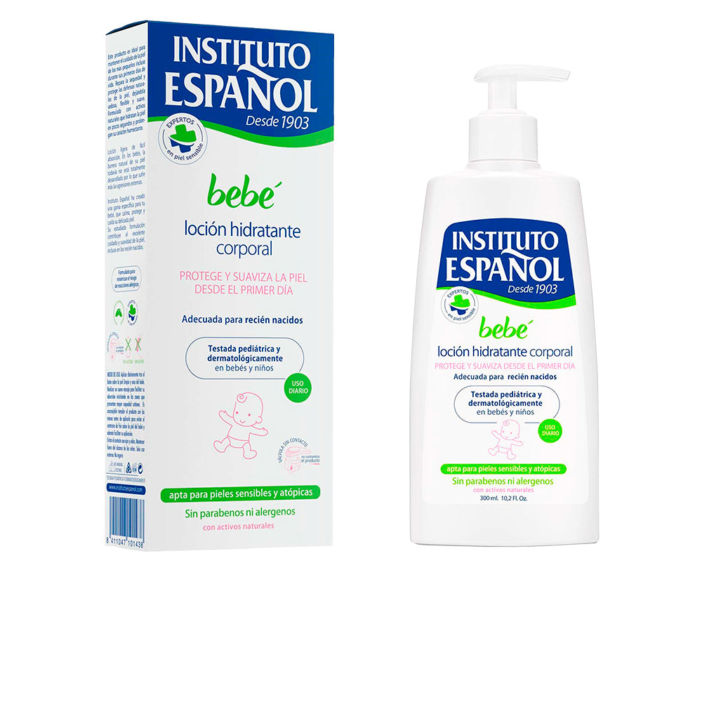 Instituto Español Bebé Body Lotion 300 ml – Gentle hypoallergenic moisturizer for sensitive and atopic skin