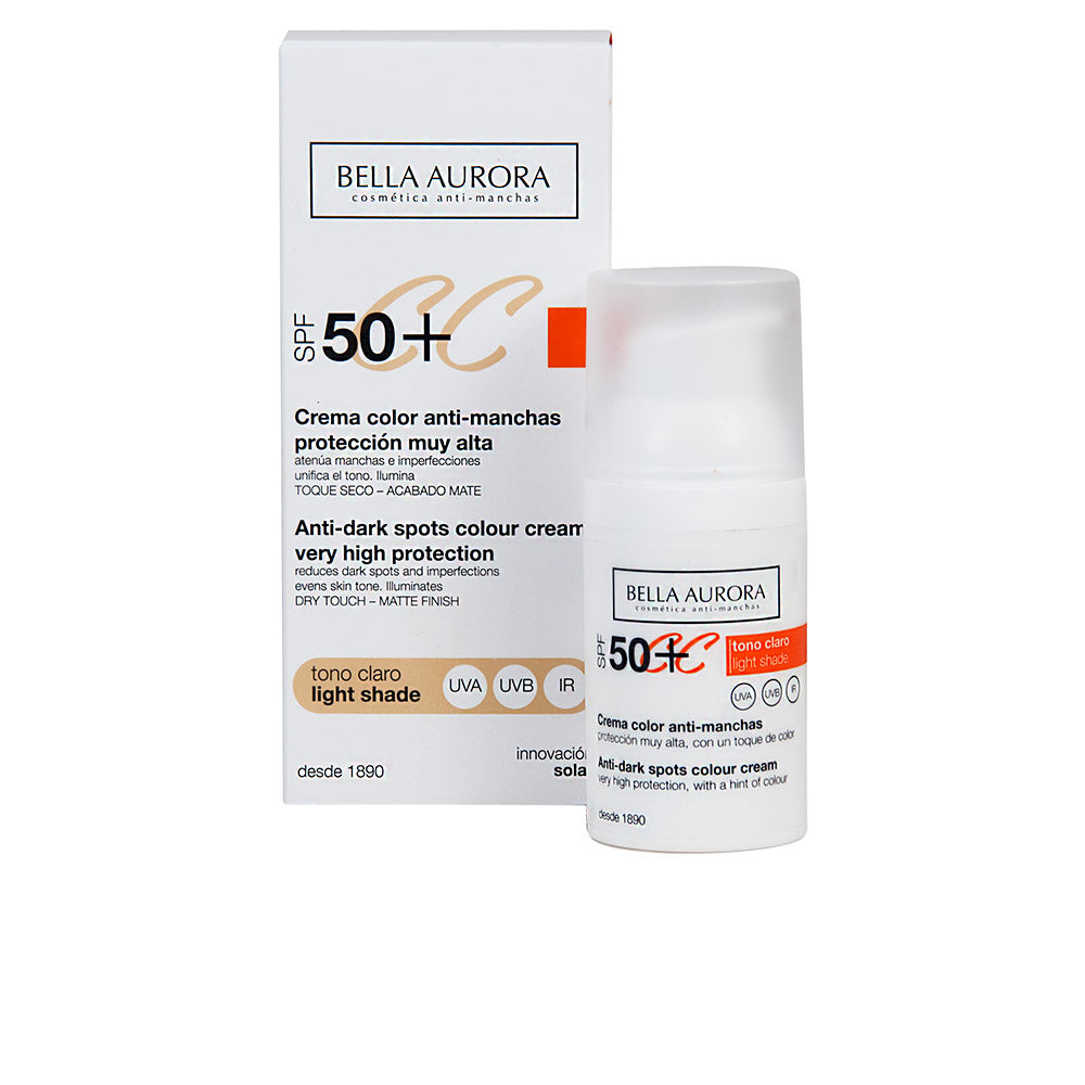 Bella Aurora CC Cream anti-manchas SPF50+ para pele sensível