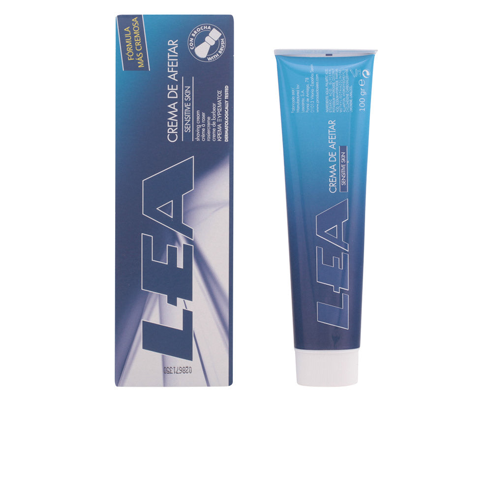 Lea Sensitive Skin Creme de Barbear com Escova para Homens