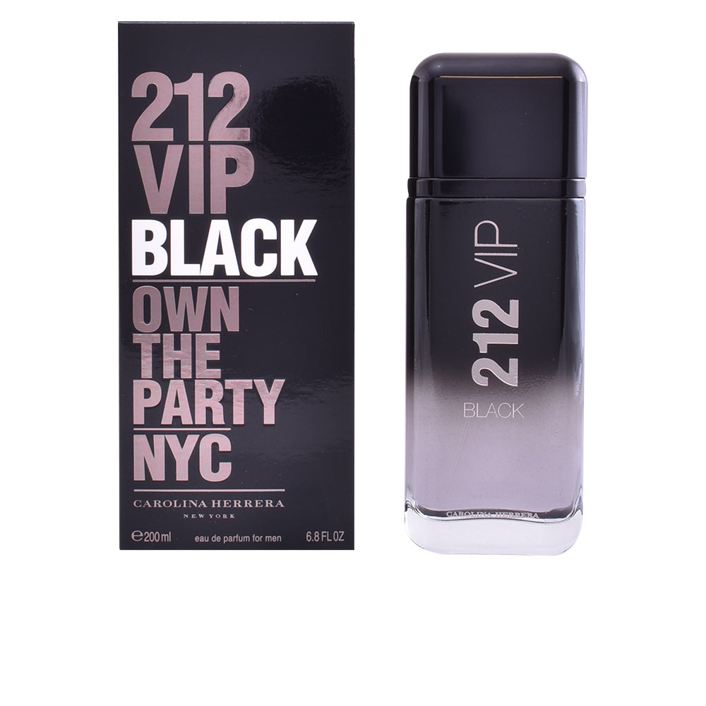 Carolina Herrera 212 VIP Black Eau de Parfum Spray 200 ml – Seductive Fougère and Aromática for Men