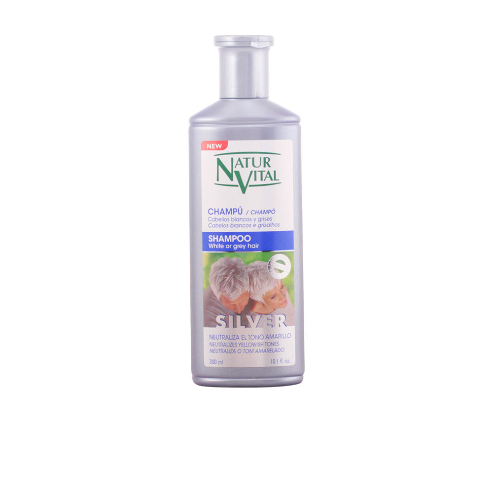 NATUR VITAL champú silver para cabelos brancos e grisalhos - 300 ml