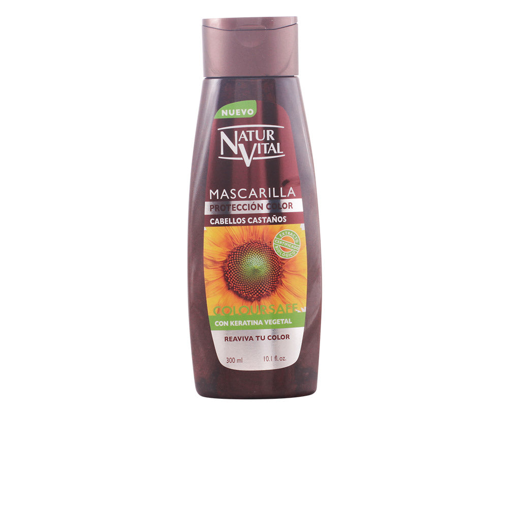 NATUR VITAL ColourSafe Mask for Dyed Hair - Brown, 10 oz (300 ml)