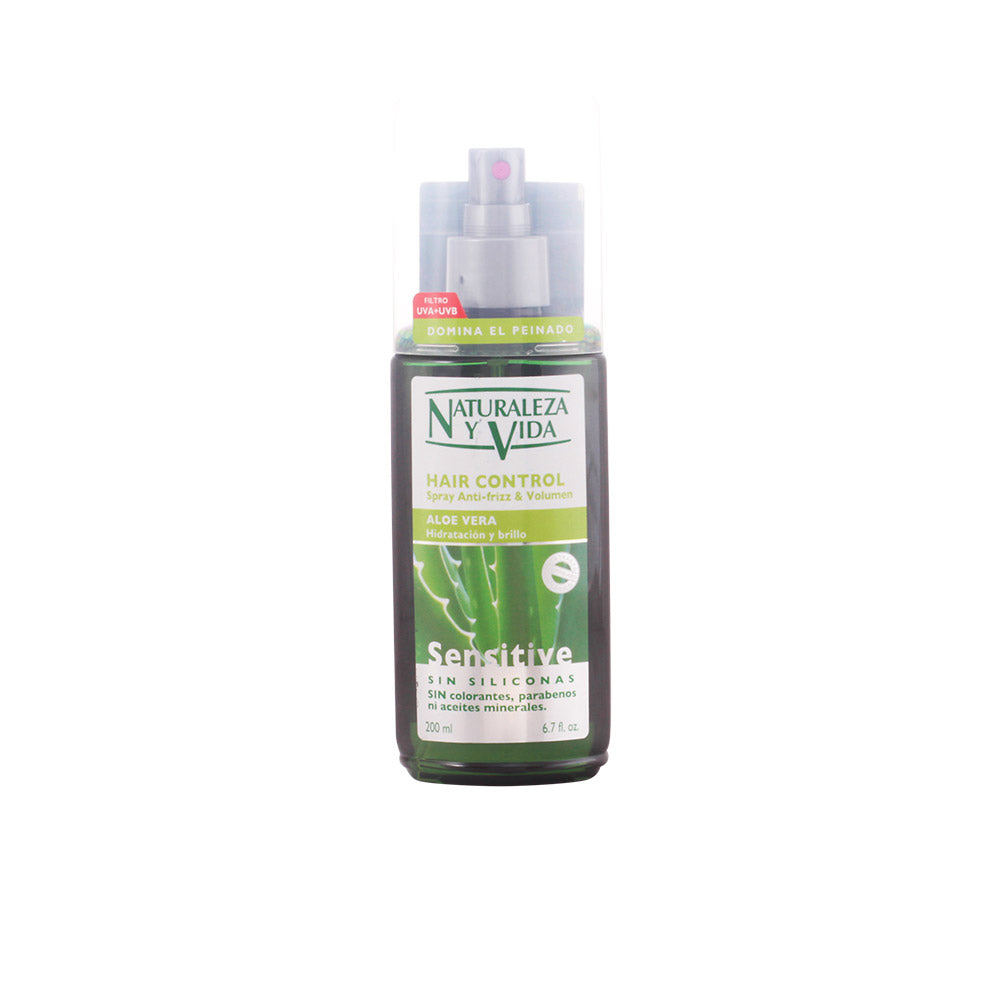 NATUR VITAL Hair Control Spray - 200 ml for All Hair Types