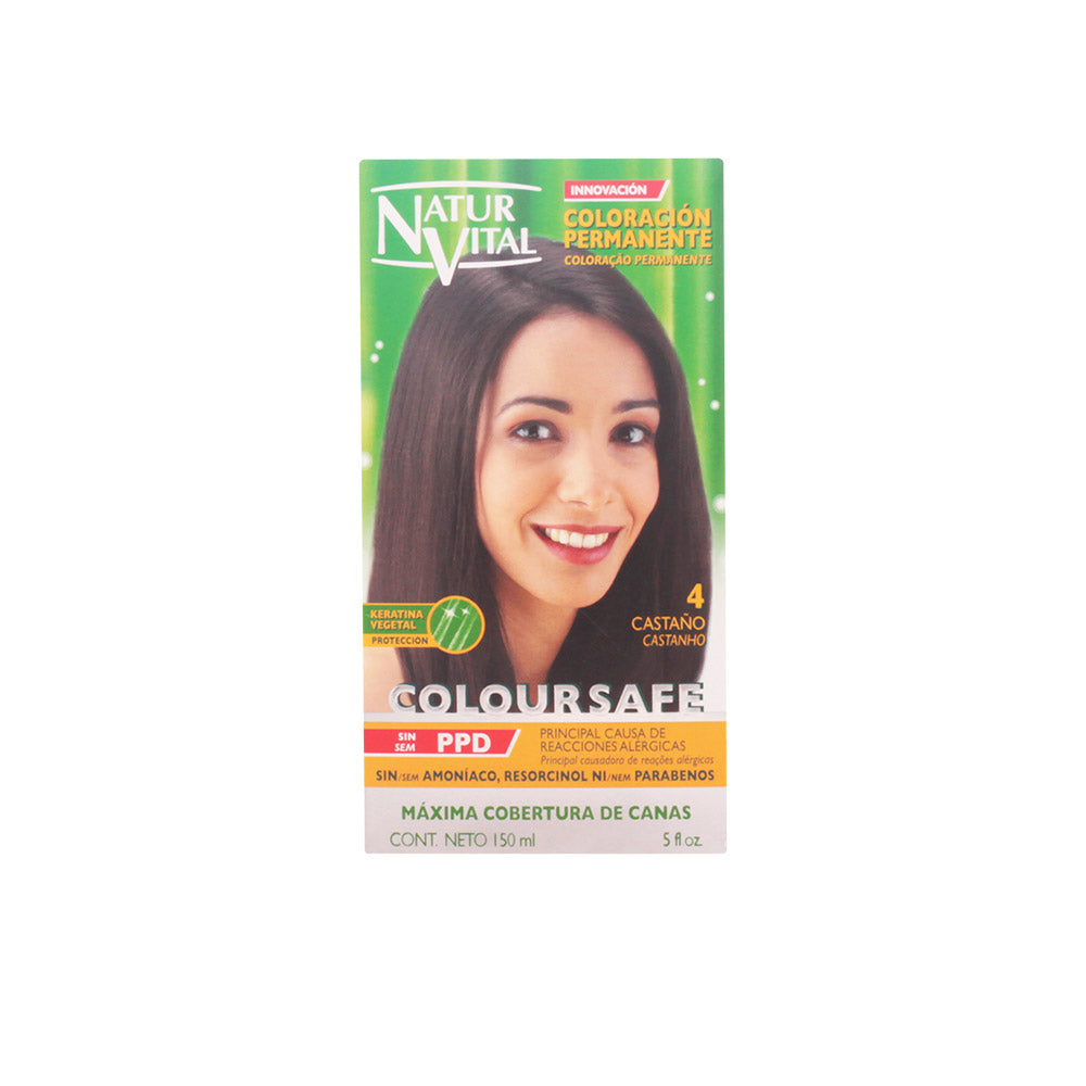NATUR VITAL COLOURSAFE tintura permanente 4 castanho natural
