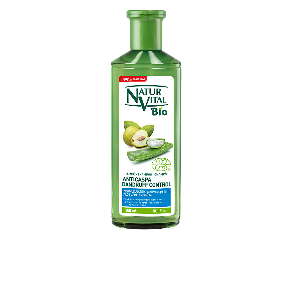 NATUR VITAL Champú bio Ecocert anticaspa 300 ml - Cuidado natural para todo tipo de cabelo