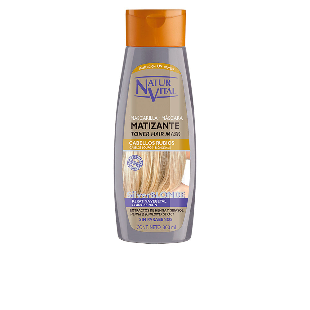 NATUR VITAL Silver Blonde Hair Mask 300 ml – Natural Brightening for Blonde Hair