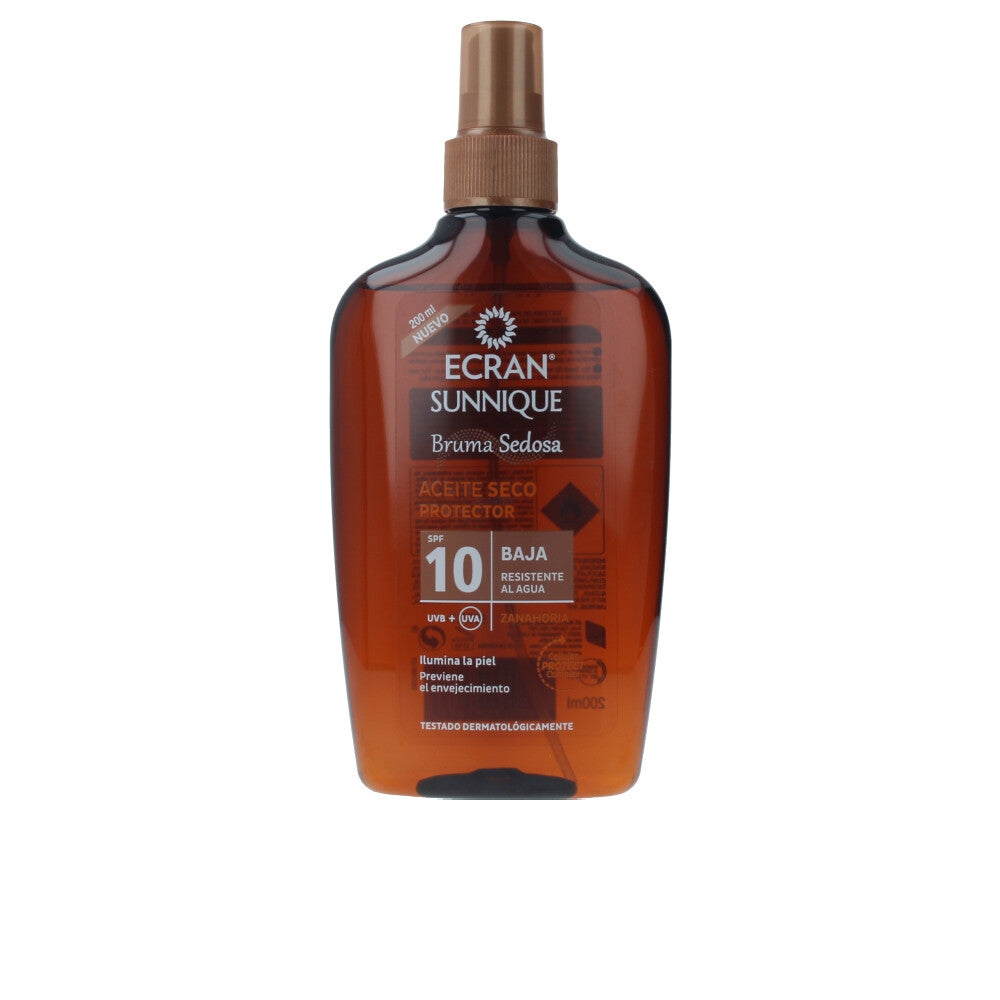 ECRAN Sunnique Bronze+ Óleo em Spray SPF10 – Proteção e Bronzeado Natural