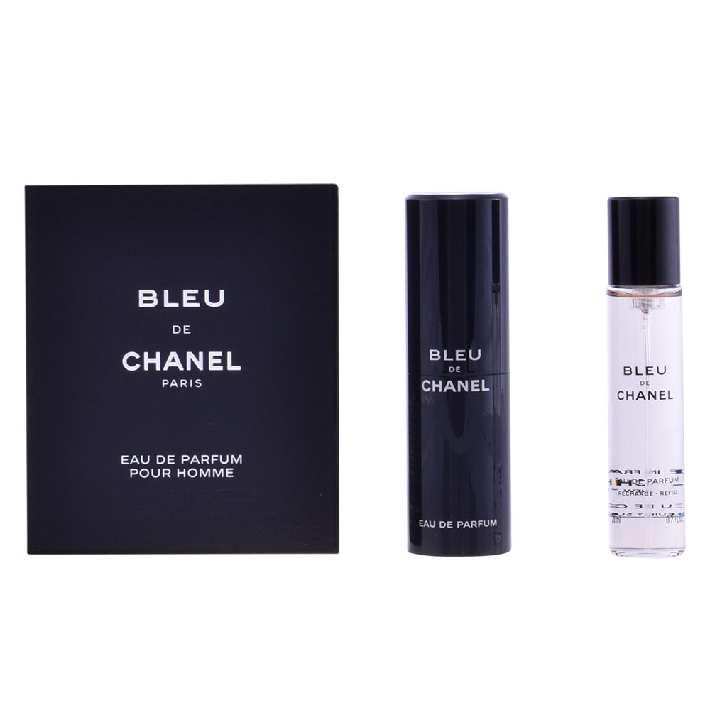 CHANEL BLEU Eau de Parfum Refillable Travel Spray 3x20ml para Homens