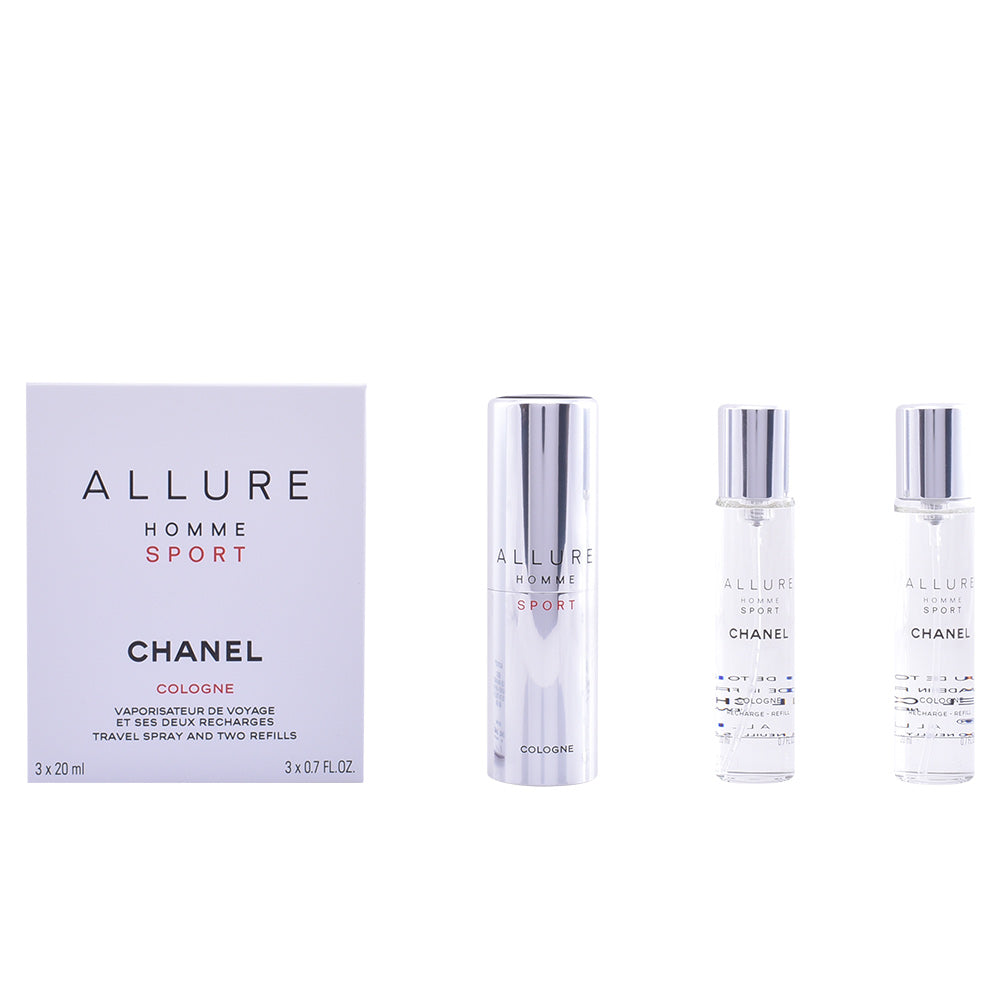Chanel allure homme sport cologne travel spray com refis 3x20ml