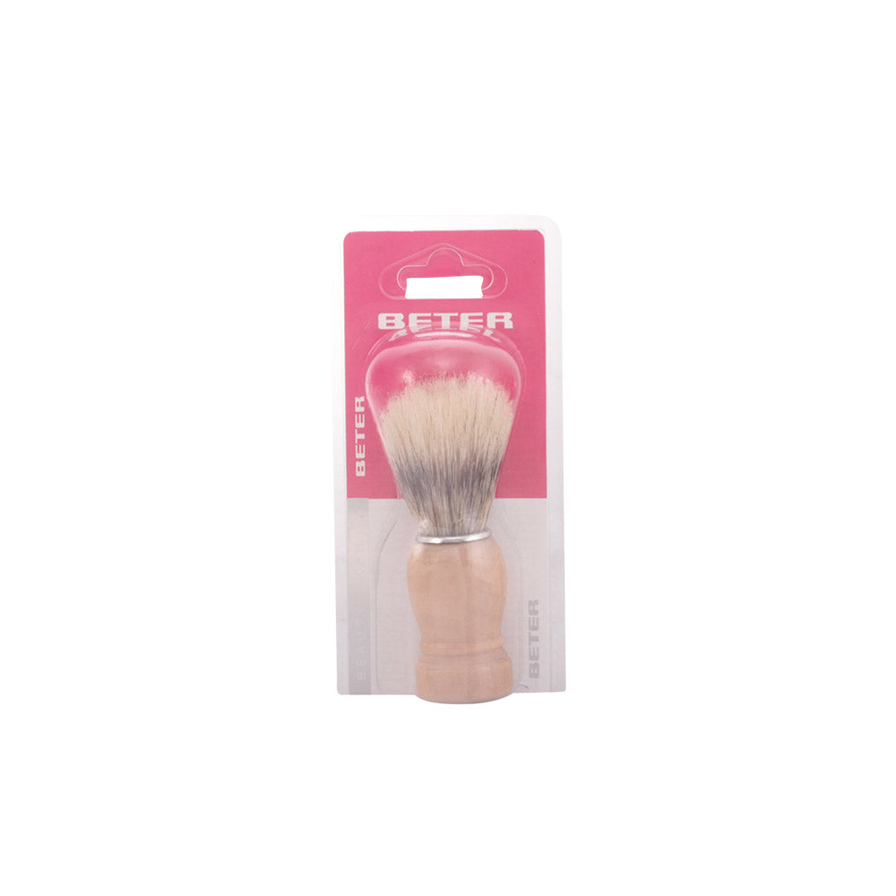 BETER brocha de barbear mango de madeira e pelo sintético para um barbear suave