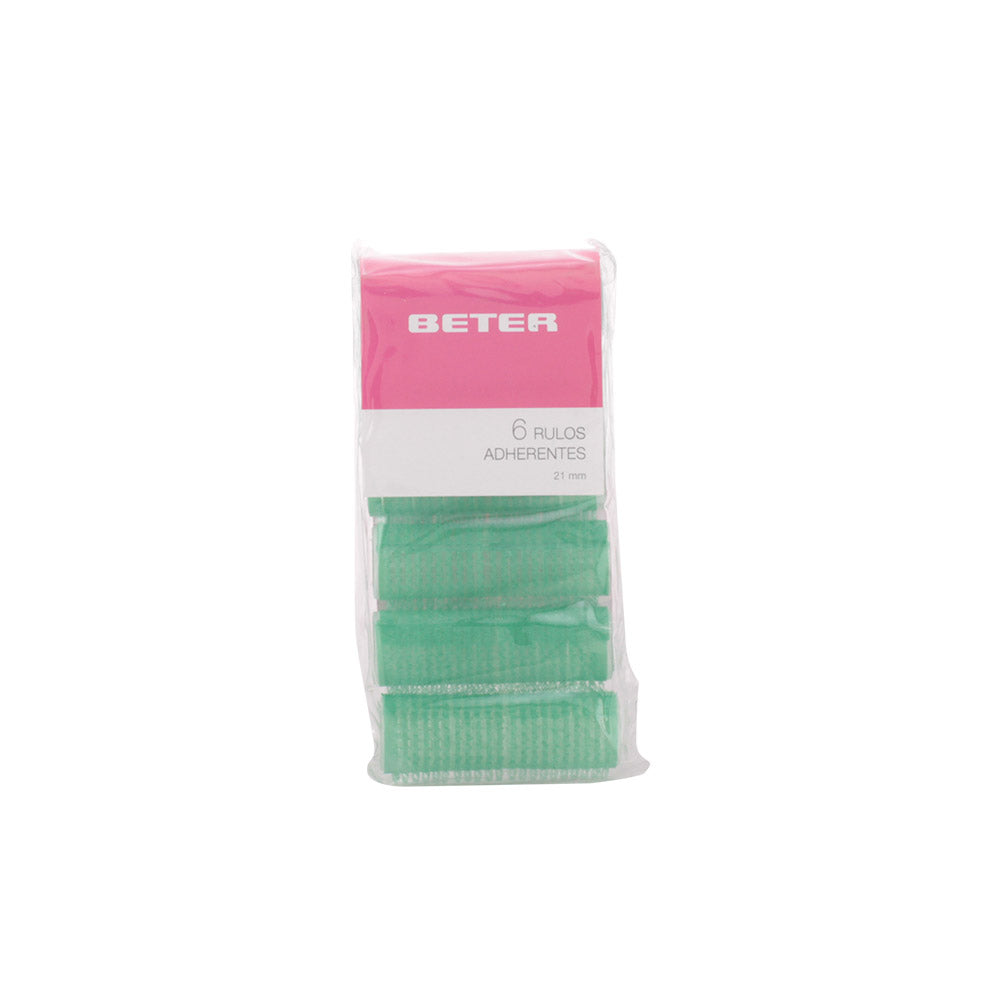 BETER rolos adesivos de 21 mm para cabelo, pack de 6 unidades