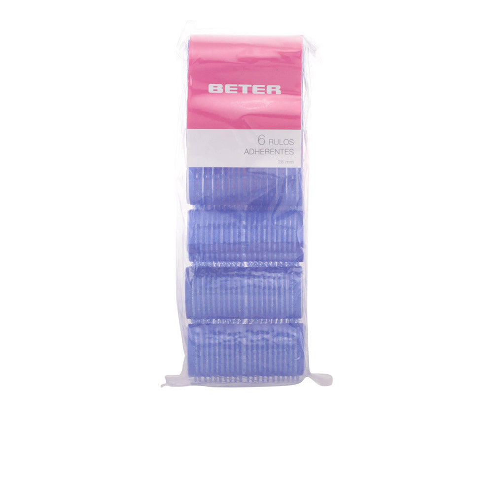Rulos aderentes BETER 28mm para cabelo, fixação segura e fácil