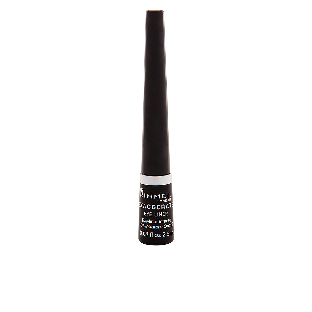 Rimmel London EXAGGERATE eyeliner líquido preto 7 g - Olhar marcante