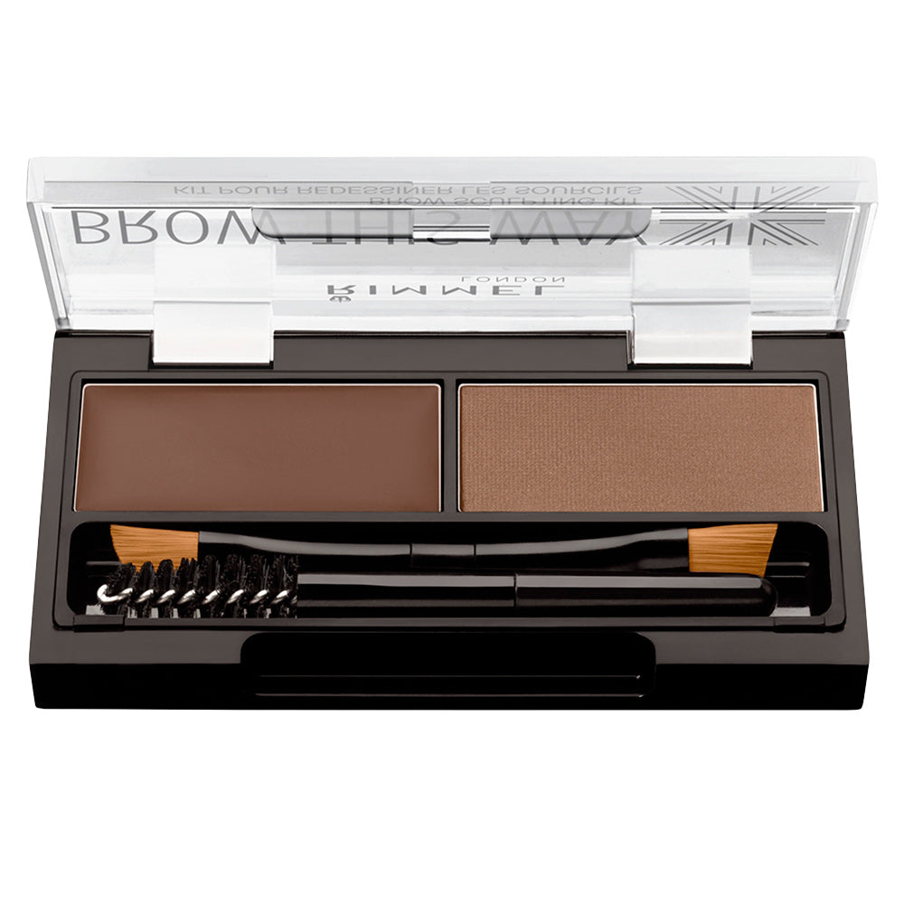 Rimmel London BROW THIS WAY Kit de Design de Sobrancelhas - Castanho Claro