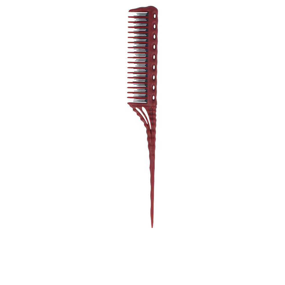 Pente de cabelo Y.S. Park Red Crepar Comb 150mm para Styling elegante