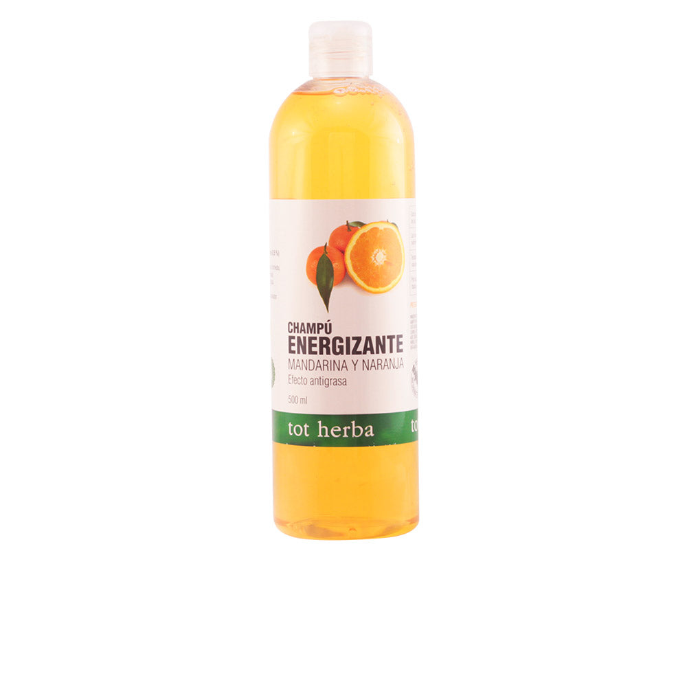 TOT HERBA energizing shampoo tangerine and orange para cabelos oleosos, 500 ml
