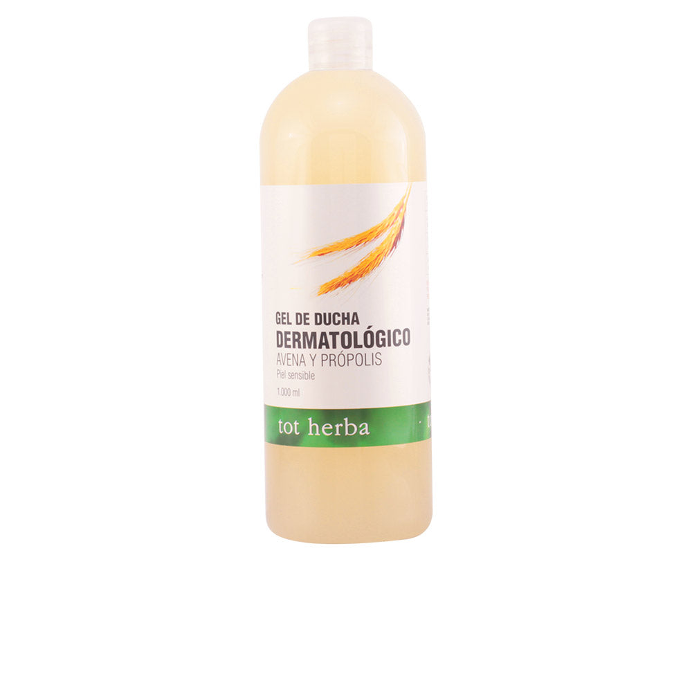 TOT HERBA Dermatological Shower Gel with Oats and Propolis – 33.8 fl oz Natural & Soothing Skin Care