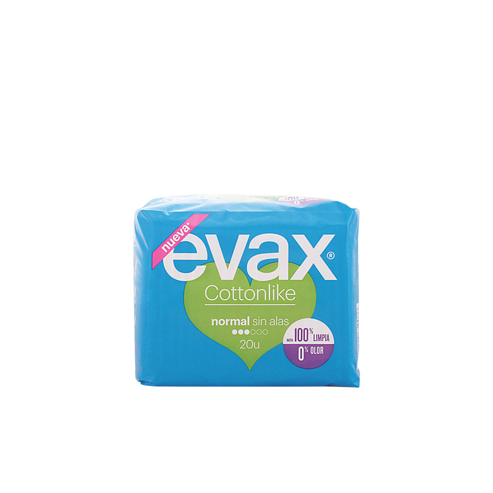 EVAX CottonLike pensos higiénicos femininos sem abas, 20 unidades