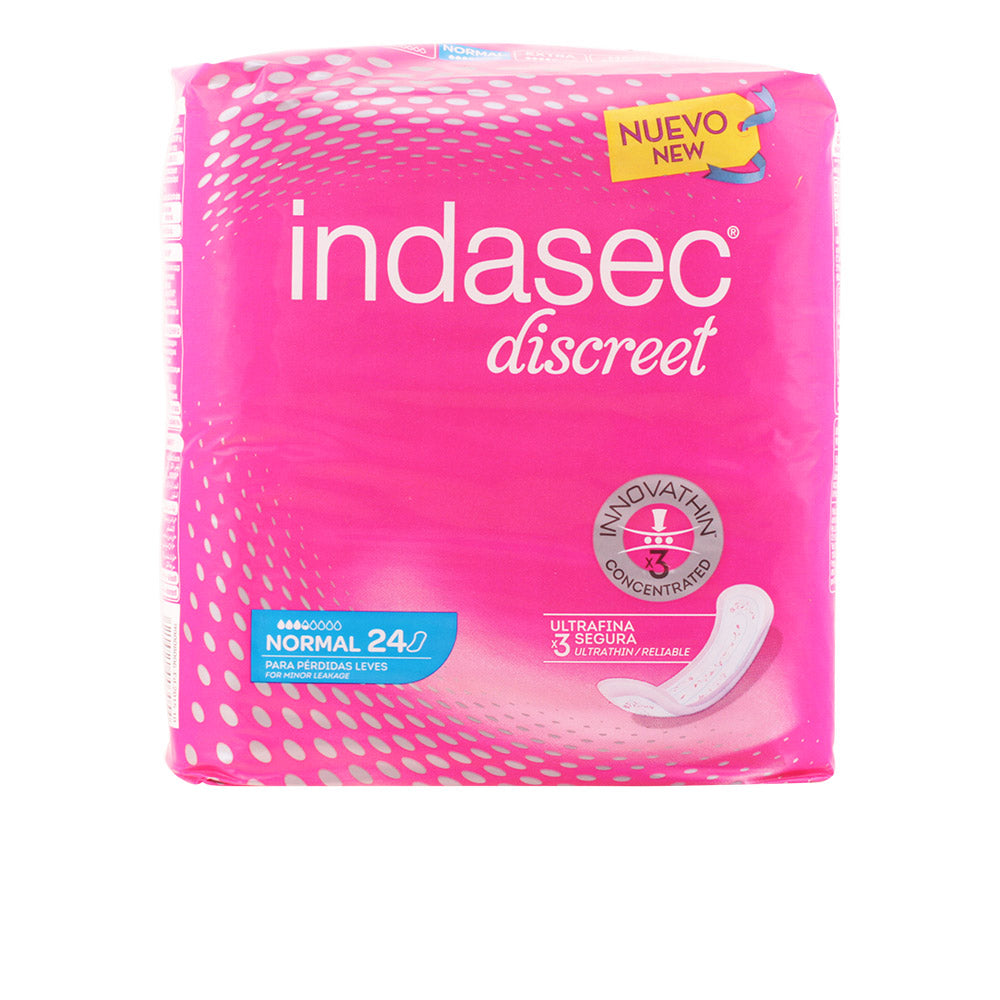 INDASEC Discreet Compresas Incontinência Normal 24 Uds - Conforto e Discrição