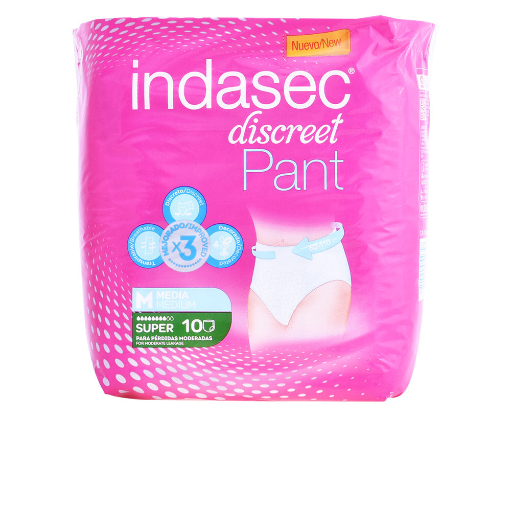 Indasec SUPER PANT tamanho médio para mulher – higiene feminina confortável