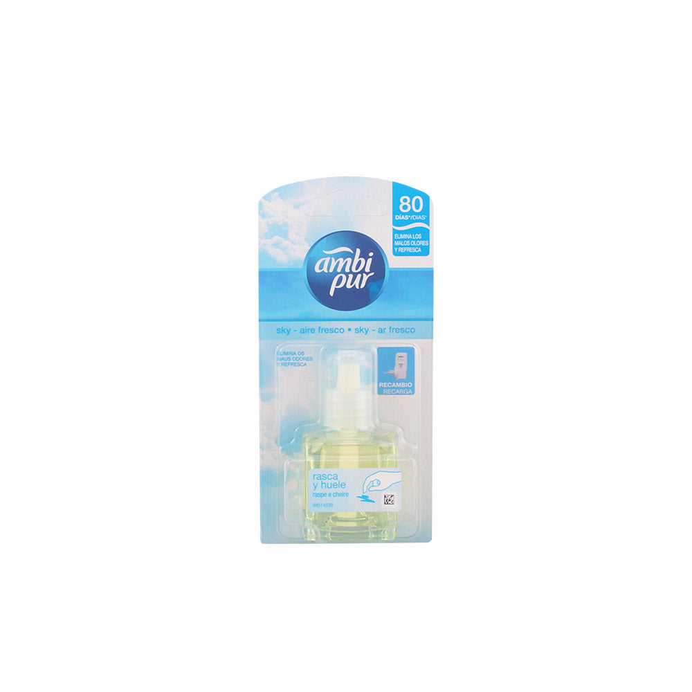 Refil de Ambientador Eléctrico AMBI PUR Sky 21,5 ml – Aroma Fresco para Casa