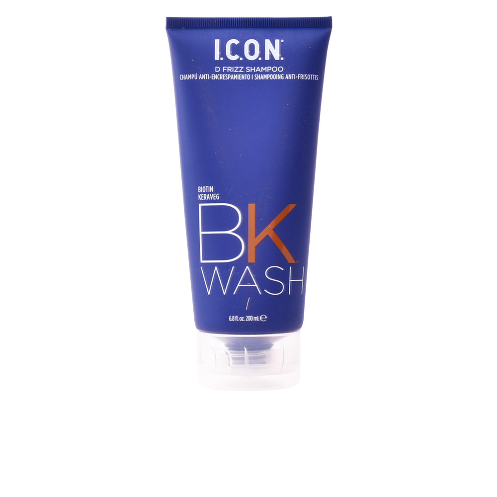 BK WASH Frizz Shampoo I.C.O.N. 200 ml para cabelos danificados