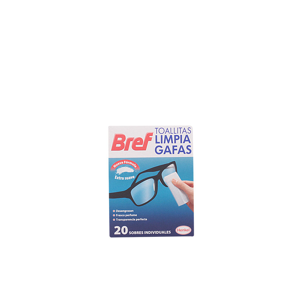 BREF lenços de limpeza para óculos – 20 unidades para higiene eficiente