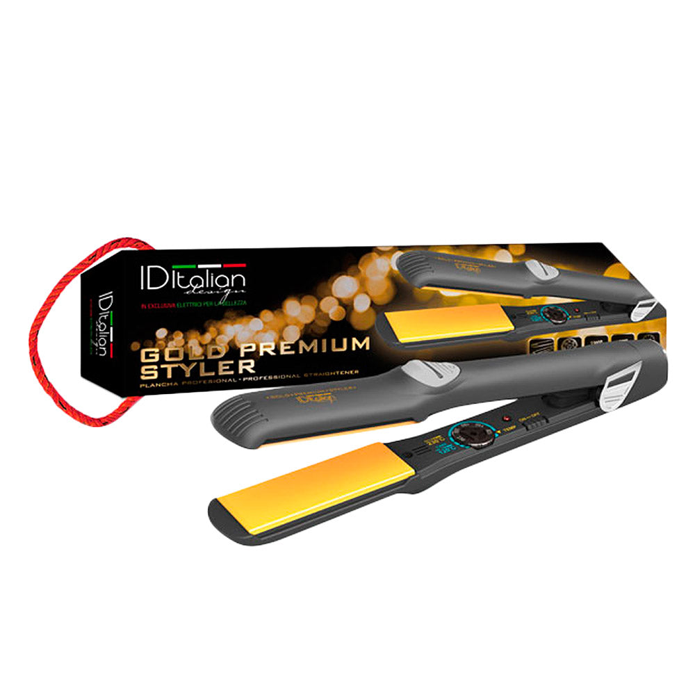 ID ITALIAN GOLD PREMIUM STYLER — Alisador de cabelo eficaz para todo tipo de cabelo