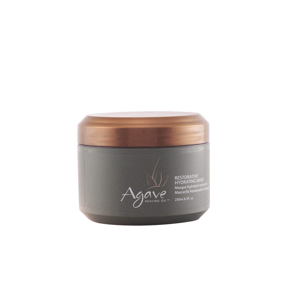 Máscara hidratante reparadora Healing Oil AGAVE 250 ml para cabelos secos e danificados