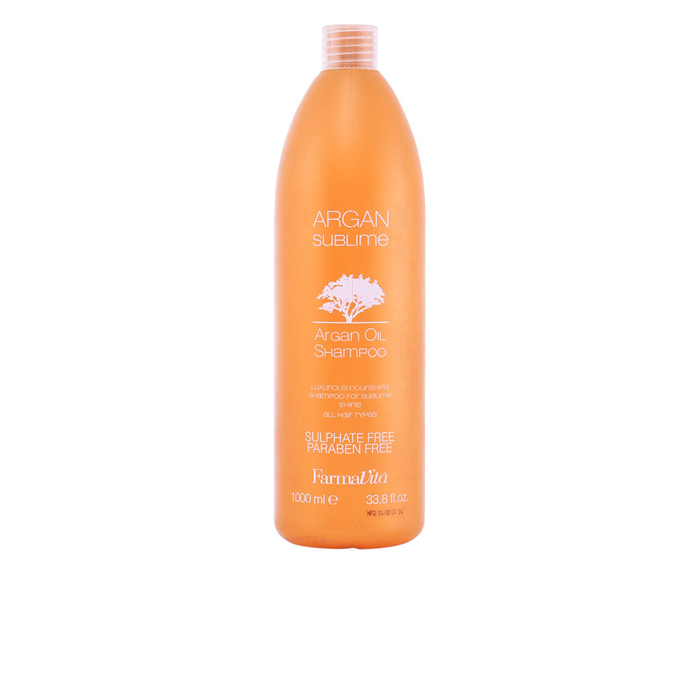 FARMAVITA Argan Sublime Shampoo 1000 ml para todos os tipos de cabelo
