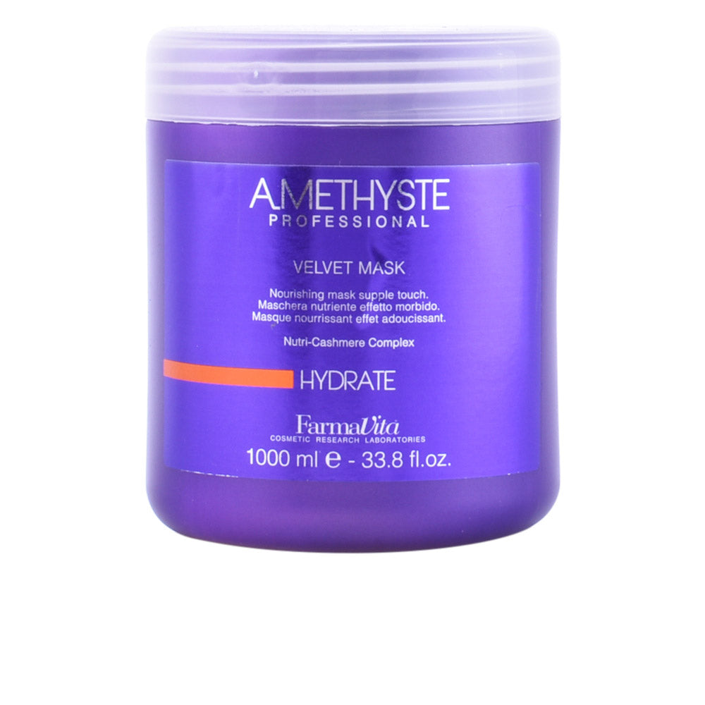 FARMAVITA Amethyste hydrate velvet mask 1000 ml para cabelos secos