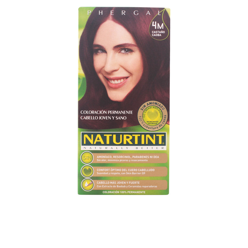 NATURTINT tintura sem amónia #4M castanho acaju para cabelos - benefícios naturais