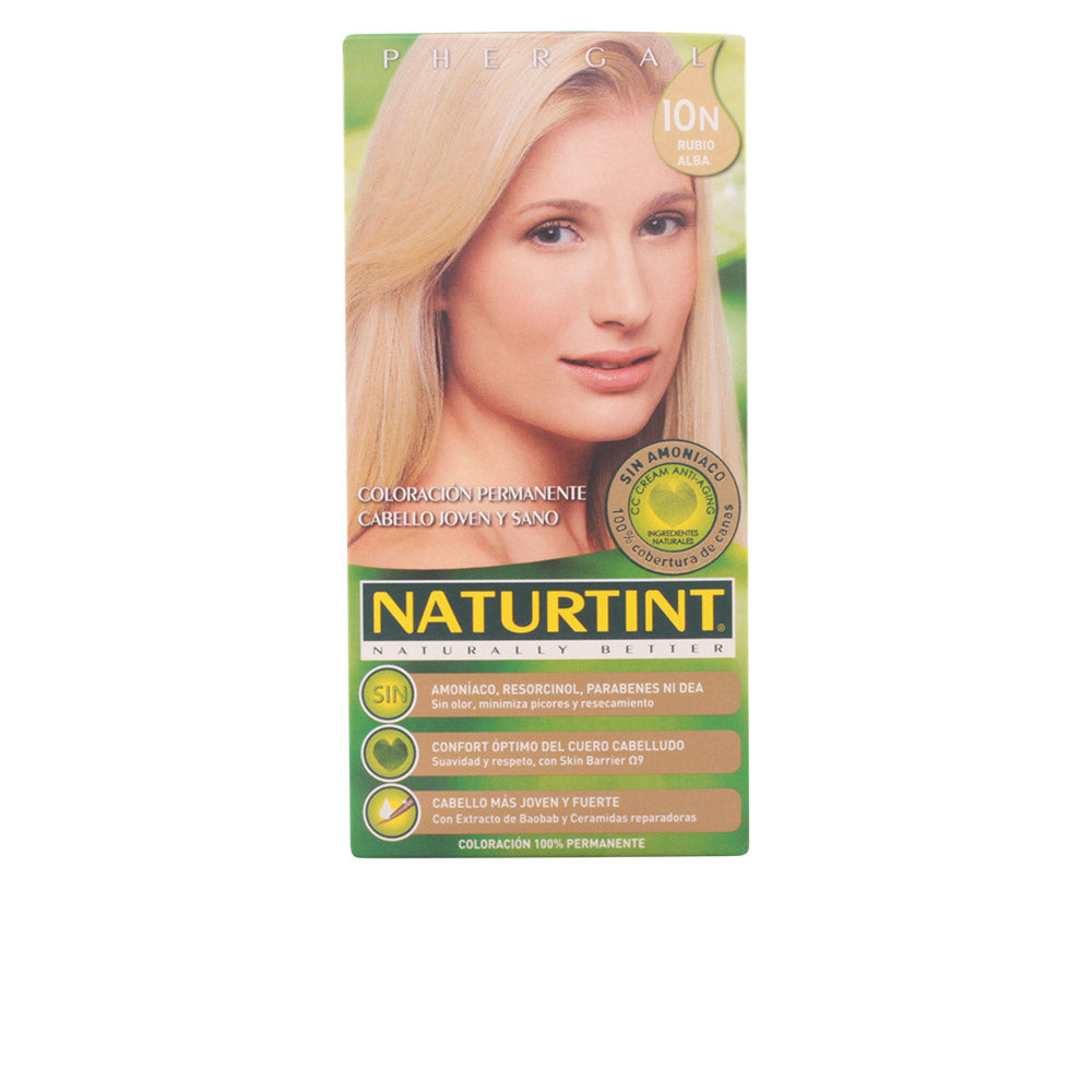 NATURTINT Ammonia-Free Hair Dye #10N Alba Blonde 170 ml – Gentle, Natural Light Blonde Color