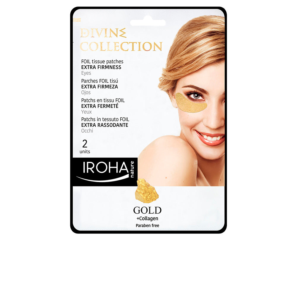 IROHA GOLD Tissue Eyes Patches Extra Firmness para Olhos Firmes e Jovens
