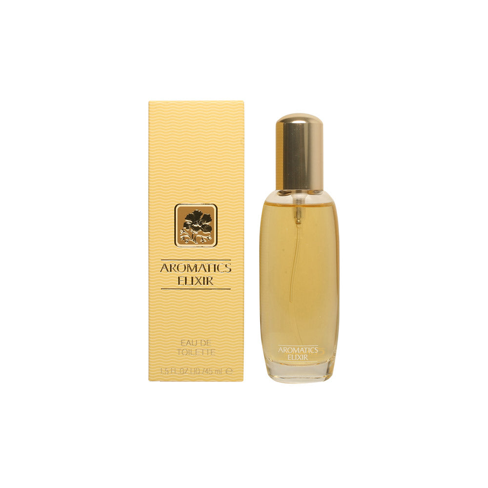 Clinique Aromatics Elixir Eau de Toilette 45 ml para mulher com fragrância floral e chipre
