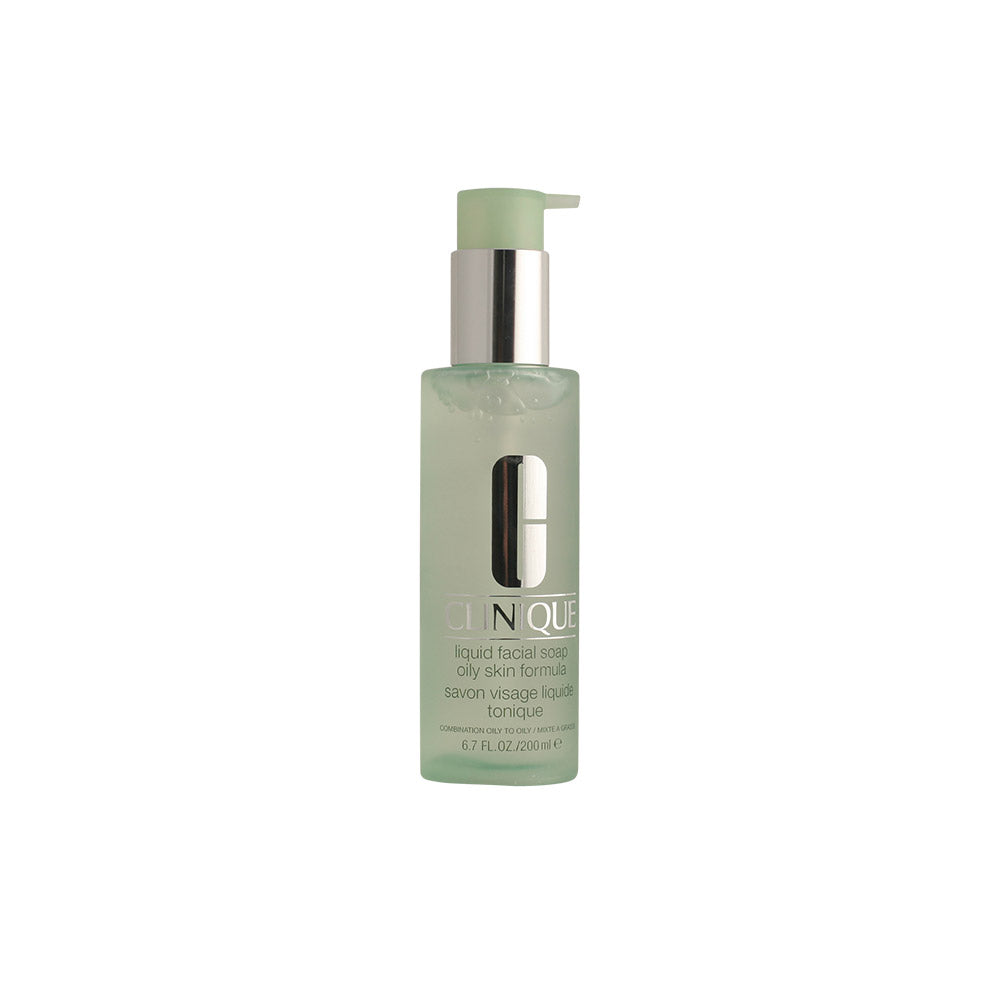 Clinique Liquid Facial Soap para pele oleosa com pump 200 ml