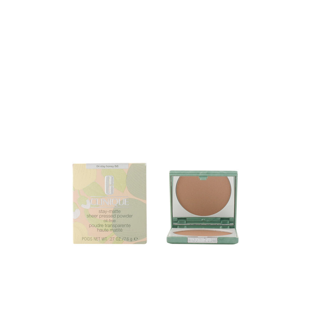 Clinique Stay Matte Sheer Pó Powder #04 Stay Honey - Matificação Natural