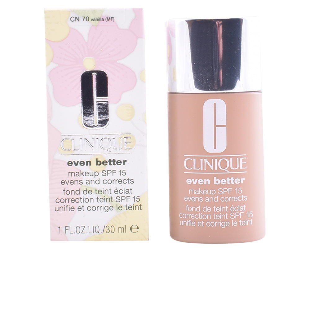 Clinique even better fluid foundation CN70 vanilla - base de alta cobertura e SPF 15